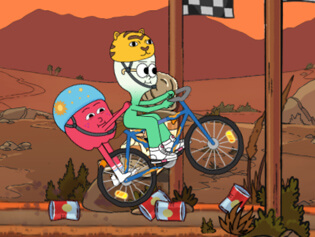 Apple And Onion: BMX Day – Riding to the hill