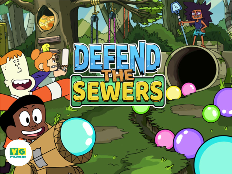 Defend The Sewers – Shooting 3 Bubbles Color Matched